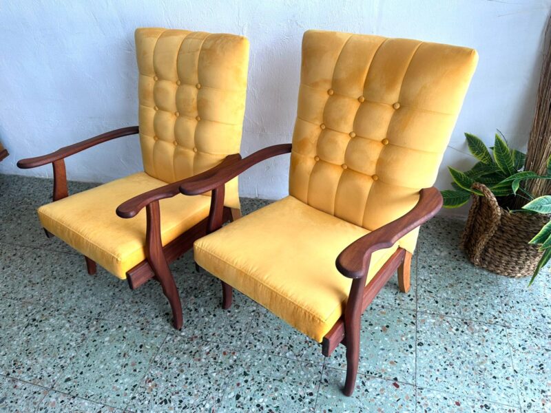 Lubis Mid Century Arm Chairs - Image 3