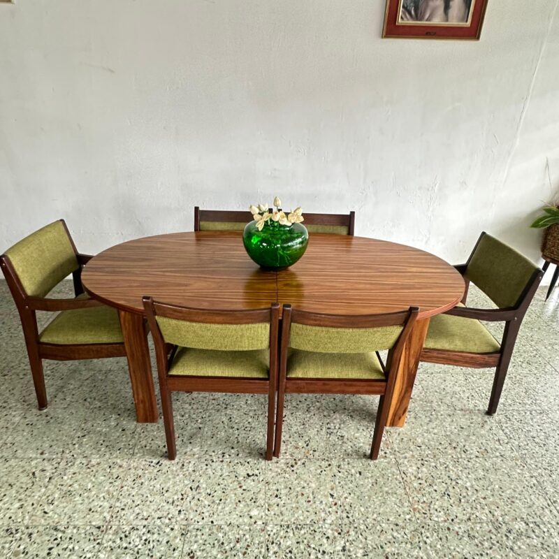 Mid Century 6 Seater Dining Table