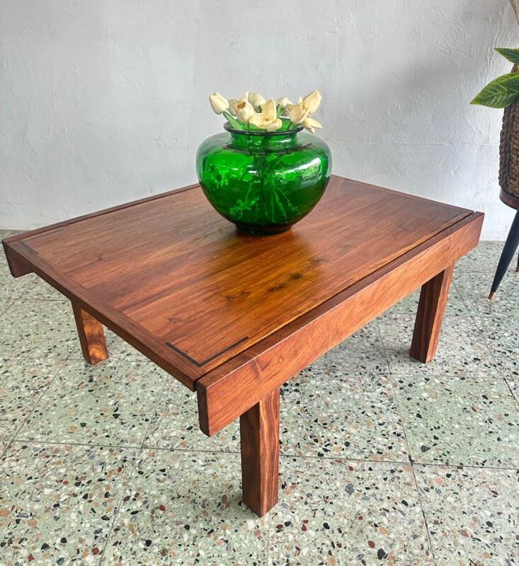 Mid Century Solid Teak Coffee Table