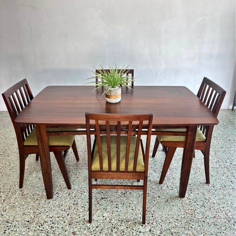 Solid Wood Table and 4 Chairs
